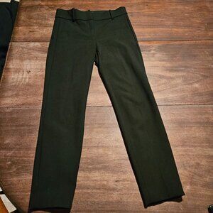 J. Crew Cameron Black Dress Pants size 0 2 Pair Bundle